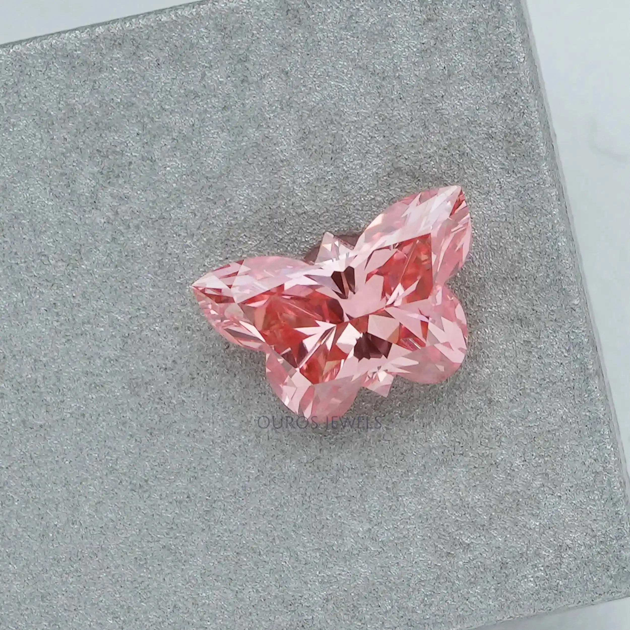 0.50 Carat Pink Butterfly Lab Grown Diamond