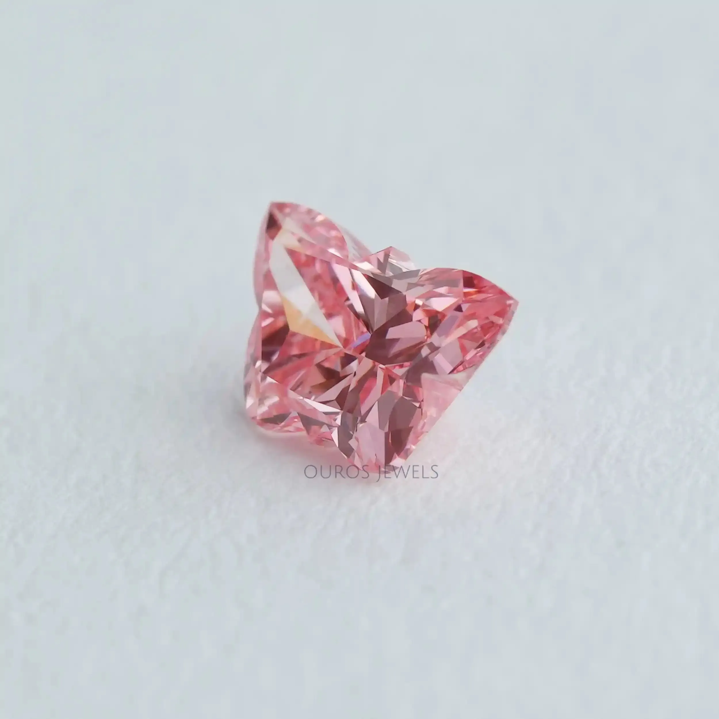 0.50 Carat Pink Butterfly Lab Grown Diamond