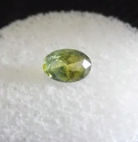 0.51ct YELLOW GREEN MONTANA SAPPHIRE