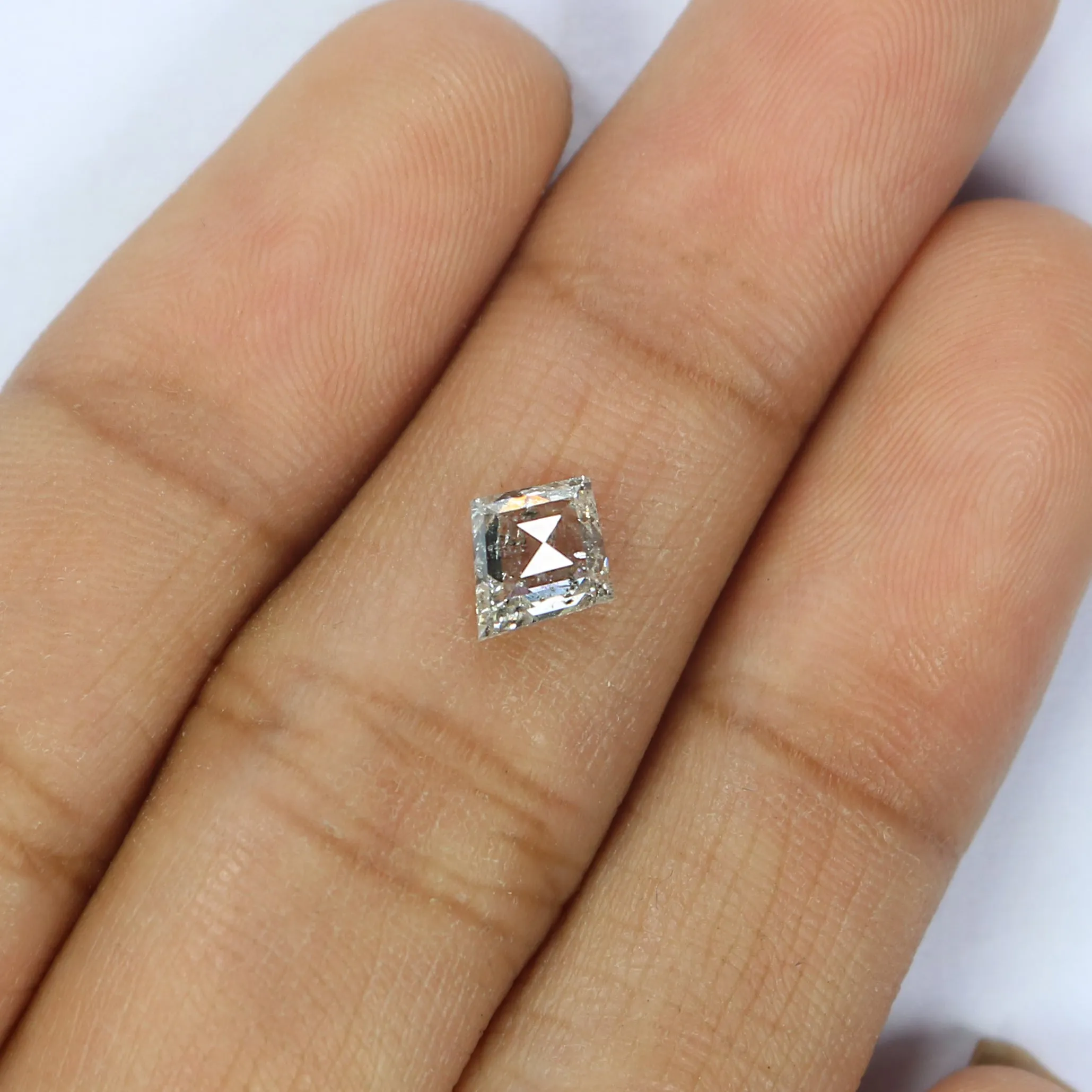 0.83 CT Natural Loose Kite Shape Diamond White - F Color Kite Cut Diamond 7.45 MM Natural Diamond White - F Kite Rose Cut Diamon