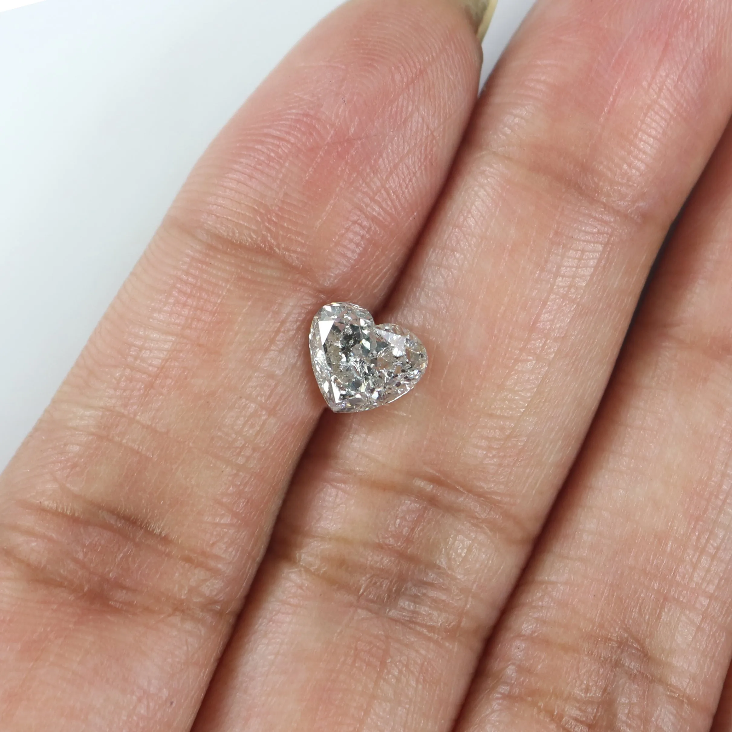 1.44 CT Natural Loose Heart Shape Diamond White - G Heart Cut Diamond 6.40 MM Natural White - G Color Heart Brilliant Cut Diamon