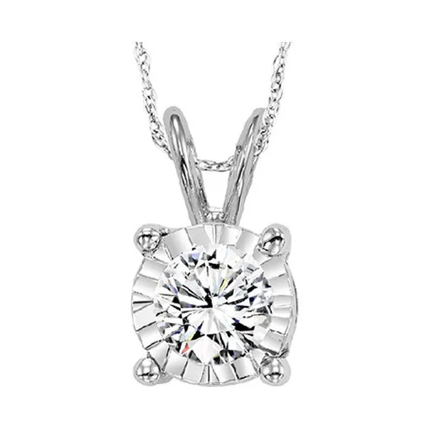 14KT WHITE GOLD DIAMOND (1/2CTW) PENDANT