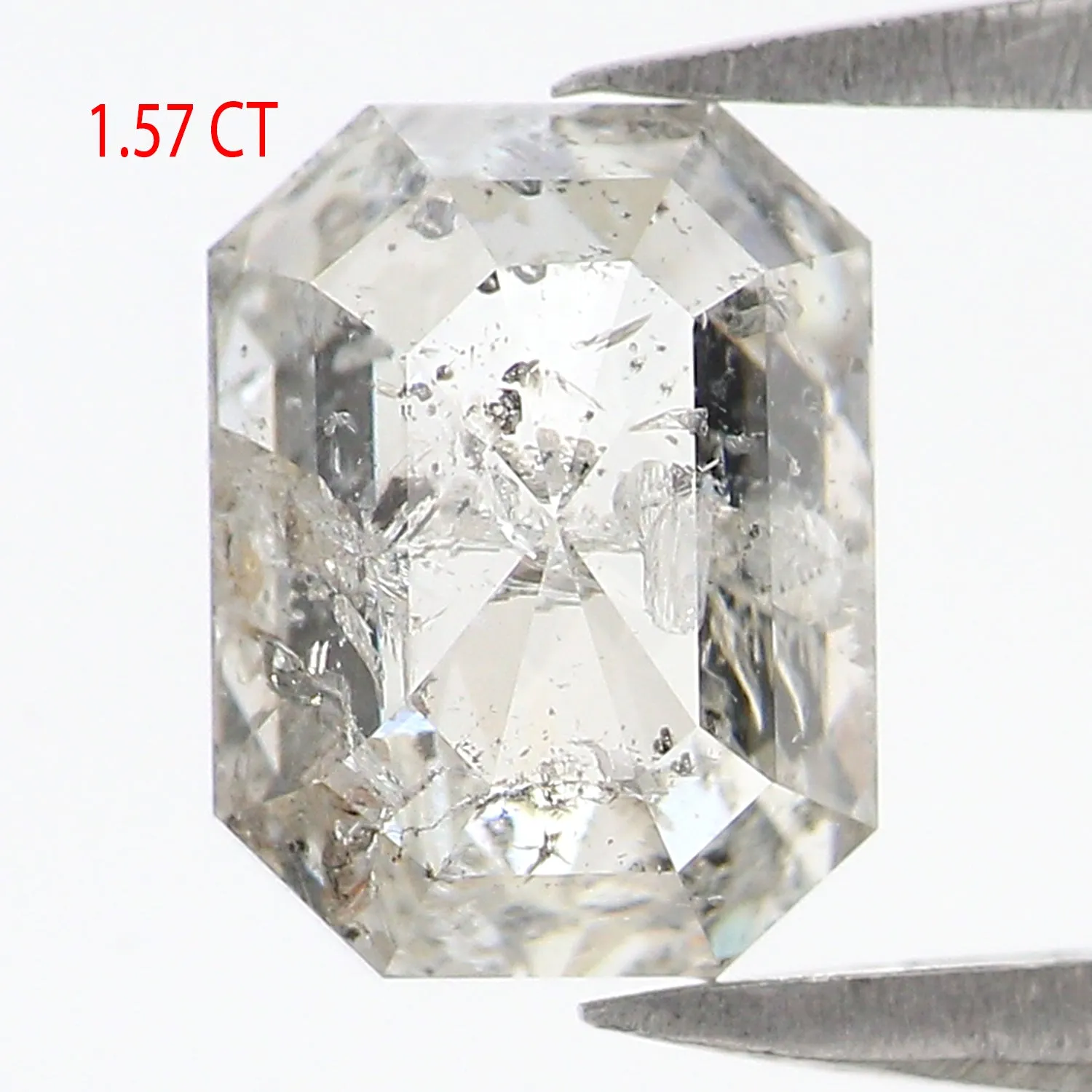 1.57 CT Natural Loose Emerald Shape Diamond White - G Color Emerald Cut Diamond 7.30 MM Natural Loose Emerald Shape Rose Cut Dia