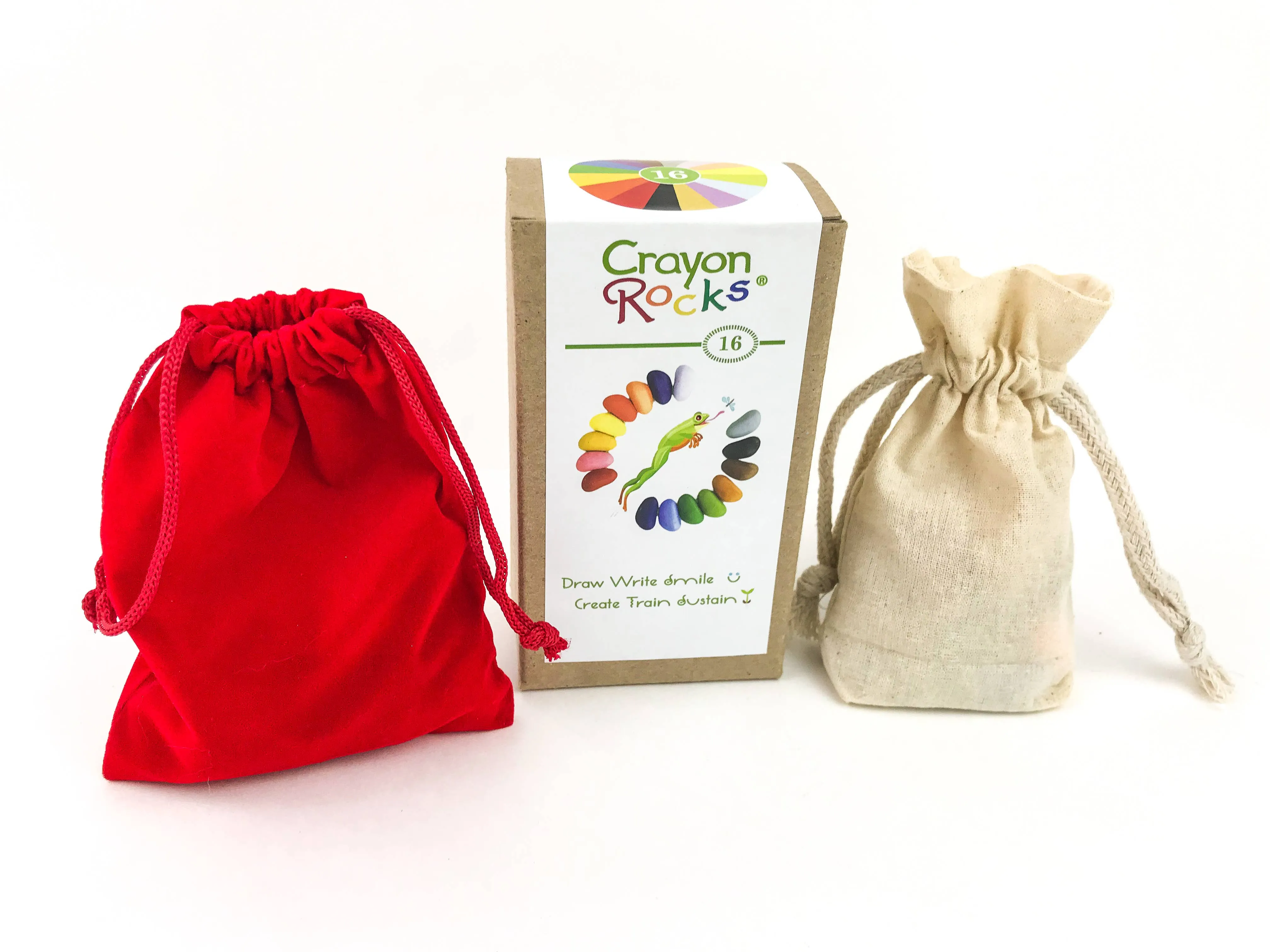 16 Crayon Rocks Colors in a Bag - Made in USA