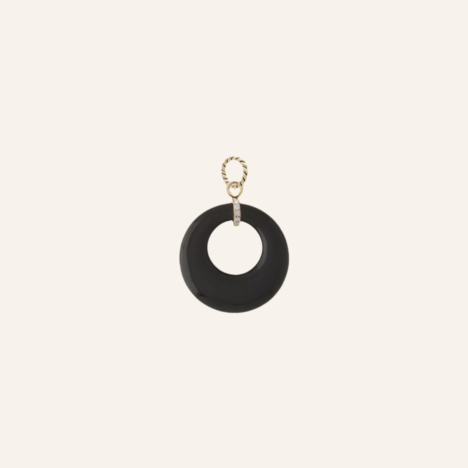 18K Black Mini Deco Charm