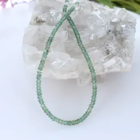 AAA Apatite Faceted Rondelle Beads Green 10 4.3mm