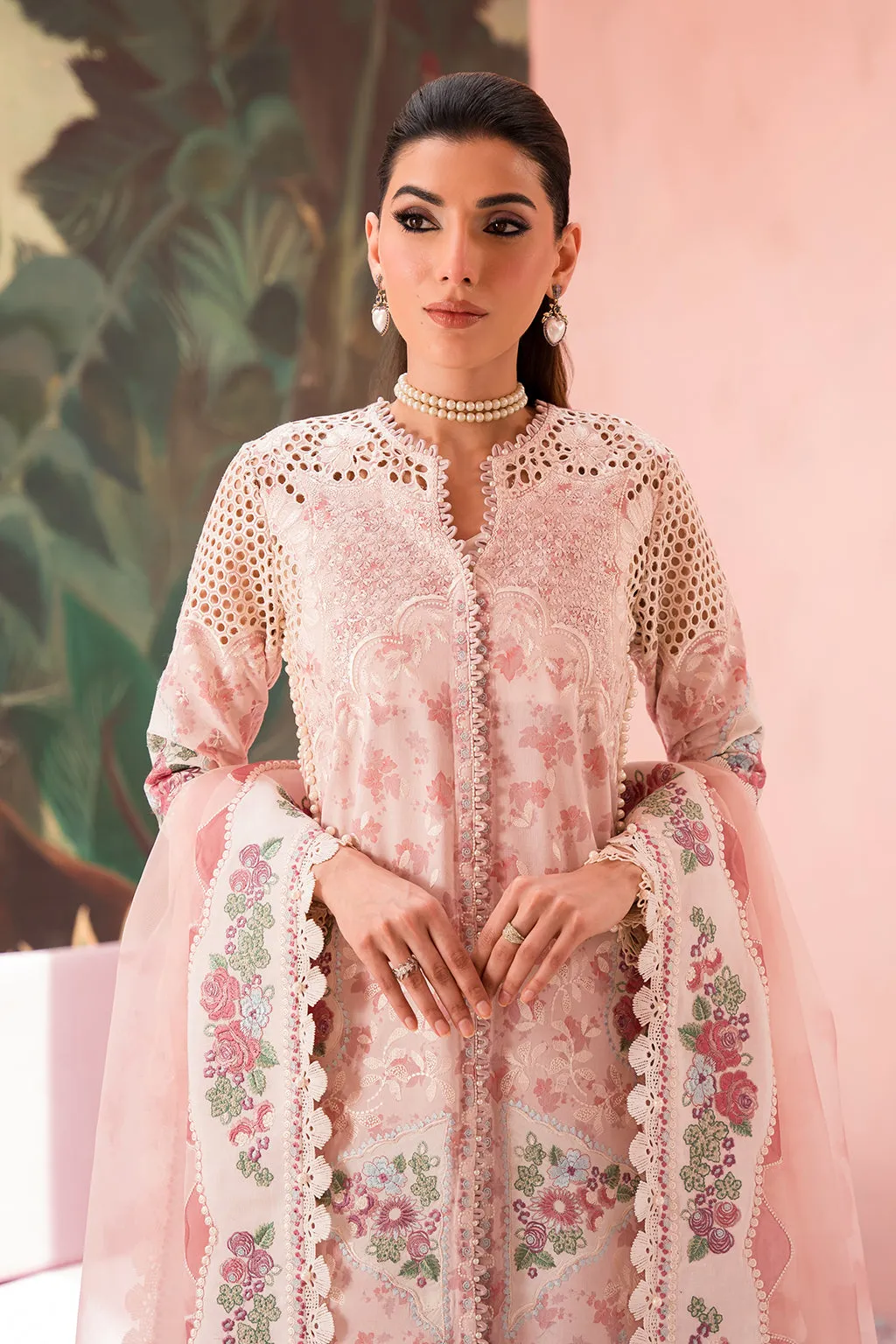 Afrozeh The Painted Garden Unstitched Lawn 3Pc Suit AEF-24-V1-04