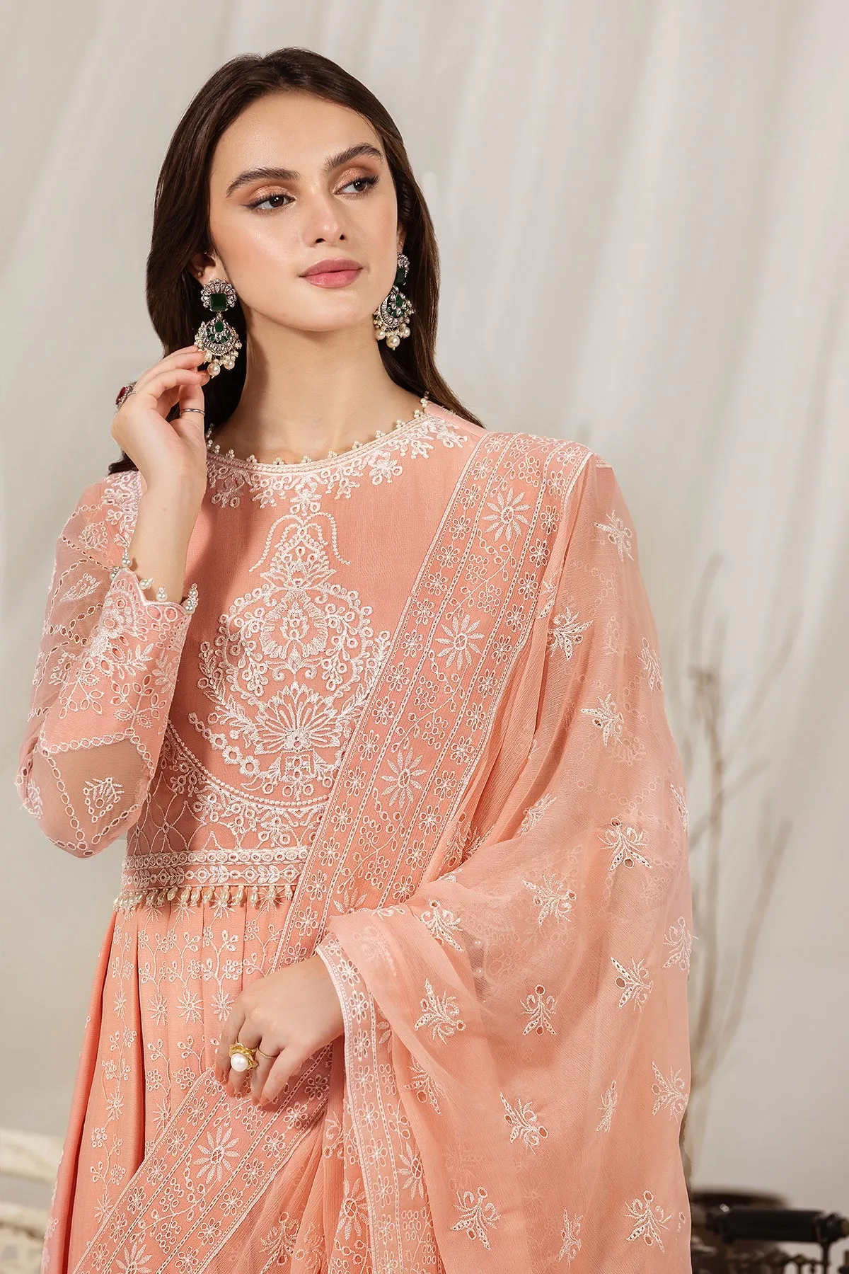 Alizeh Fashion Dhaagay Luxury Chiffon Unstitched 3 Piece Suit 07-LEELA