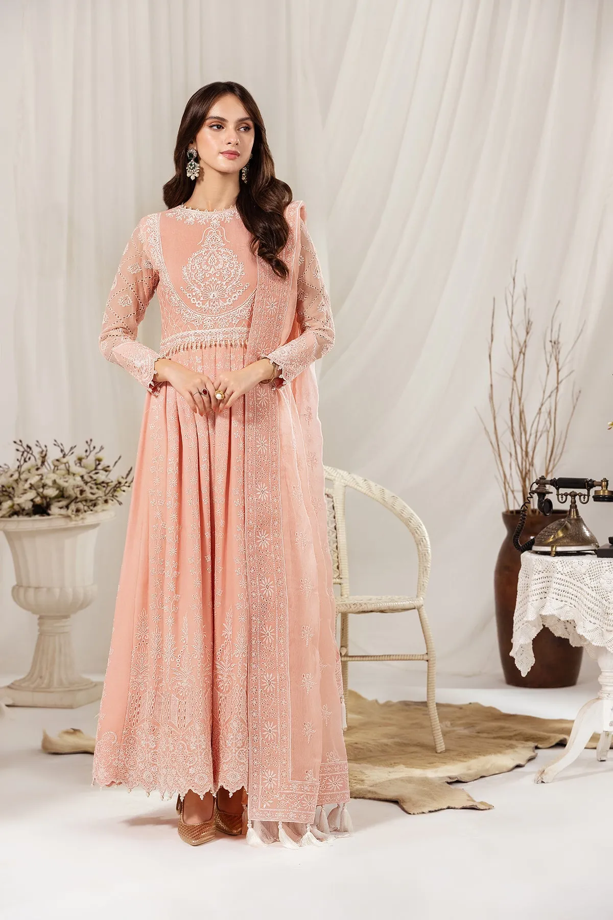 Alizeh Fashion Dhaagay Luxury Chiffon Unstitched 3 Piece Suit 07-LEELA