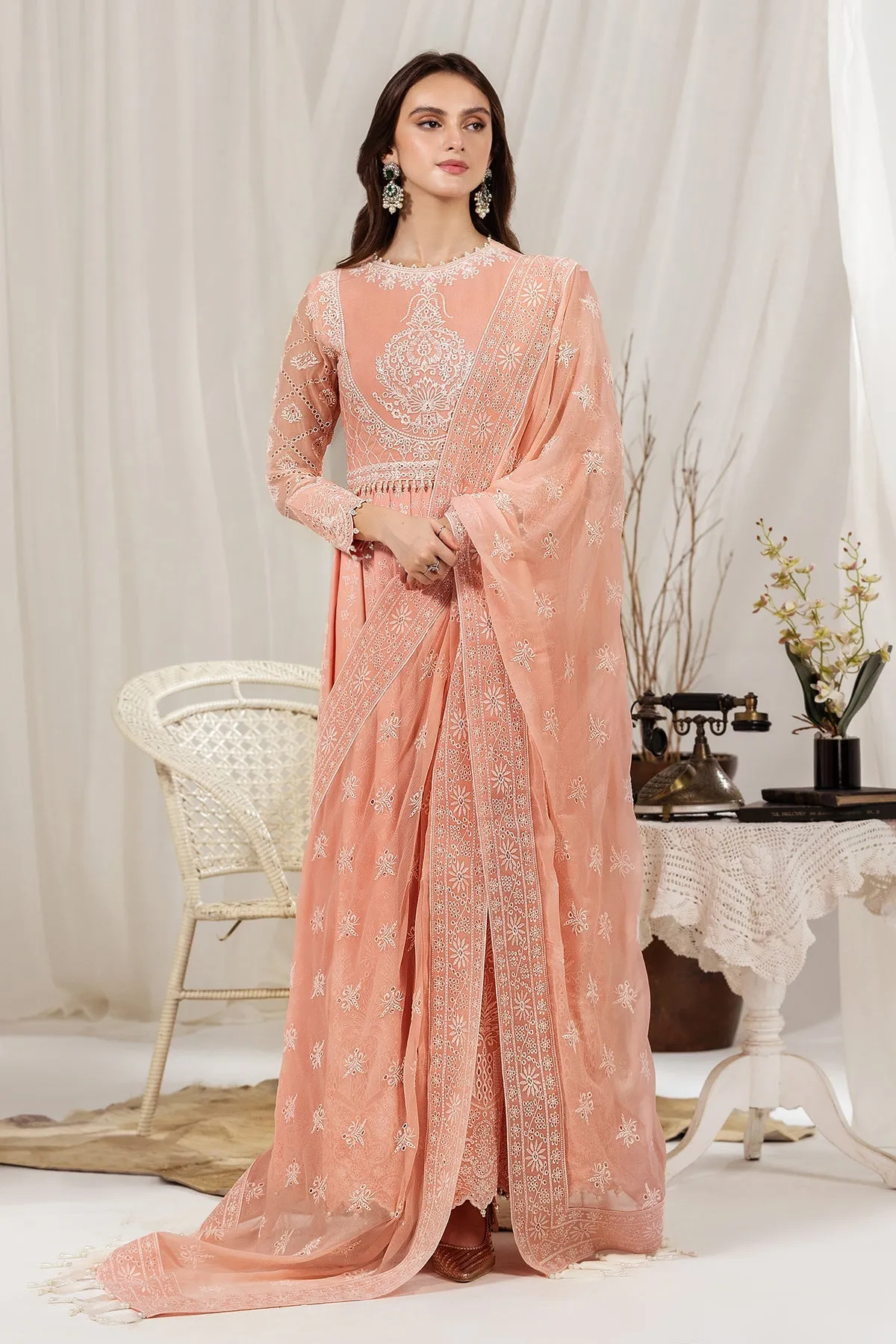 Alizeh Fashion Dhaagay Luxury Chiffon Unstitched 3 Piece Suit 07-LEELA