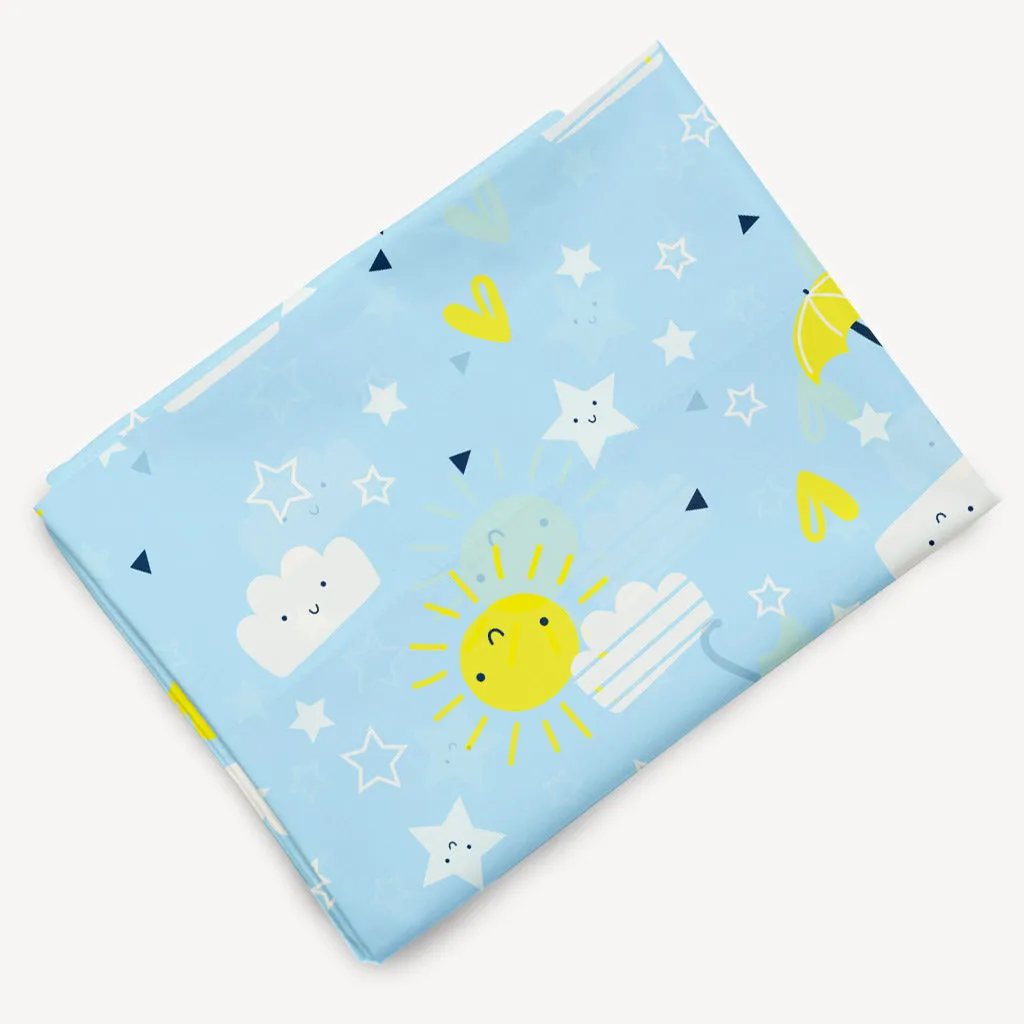 Baby Blue - Mulmul Swaddle Single