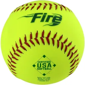 Baden USA Fire 11 52/300 Synthetic Slowpitch Softballs: USA300YS11