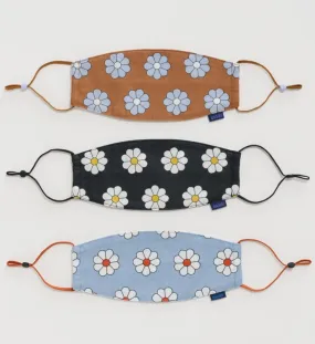 Baggu - Set of 3 Daisy Fabric Loop Mask Set