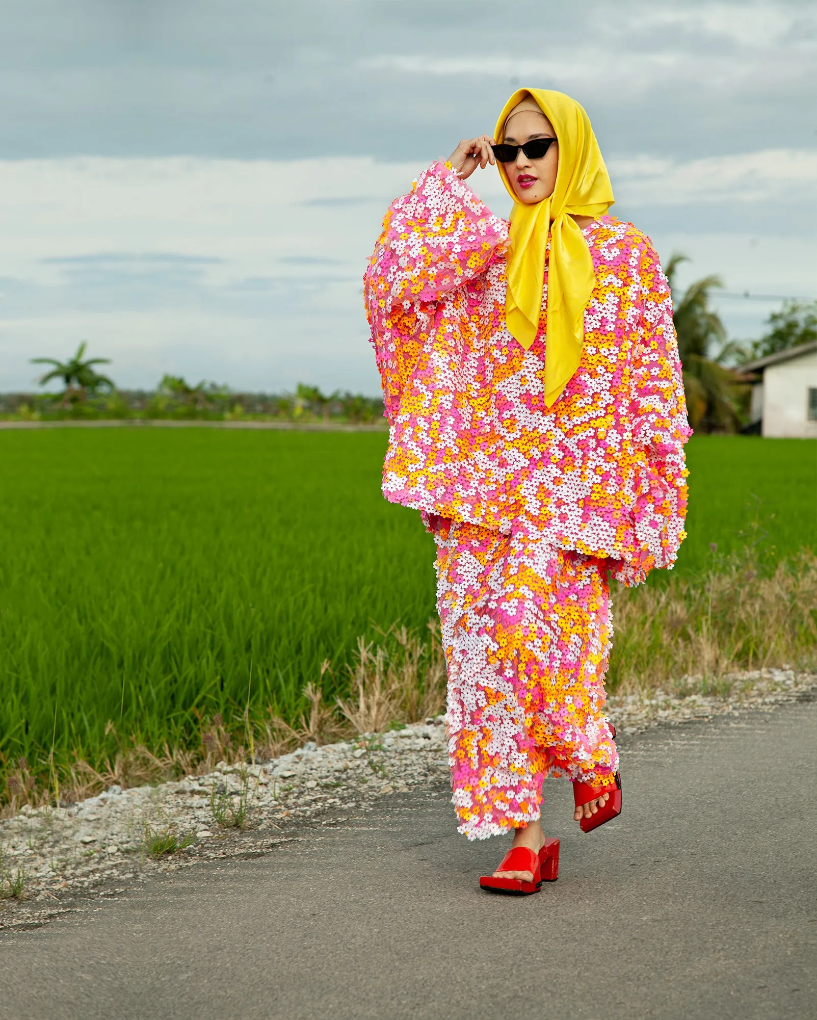 Baju Kurung Blossom (Pink)