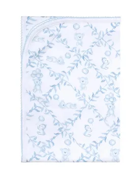 Bears Trellace Blanket - Blue