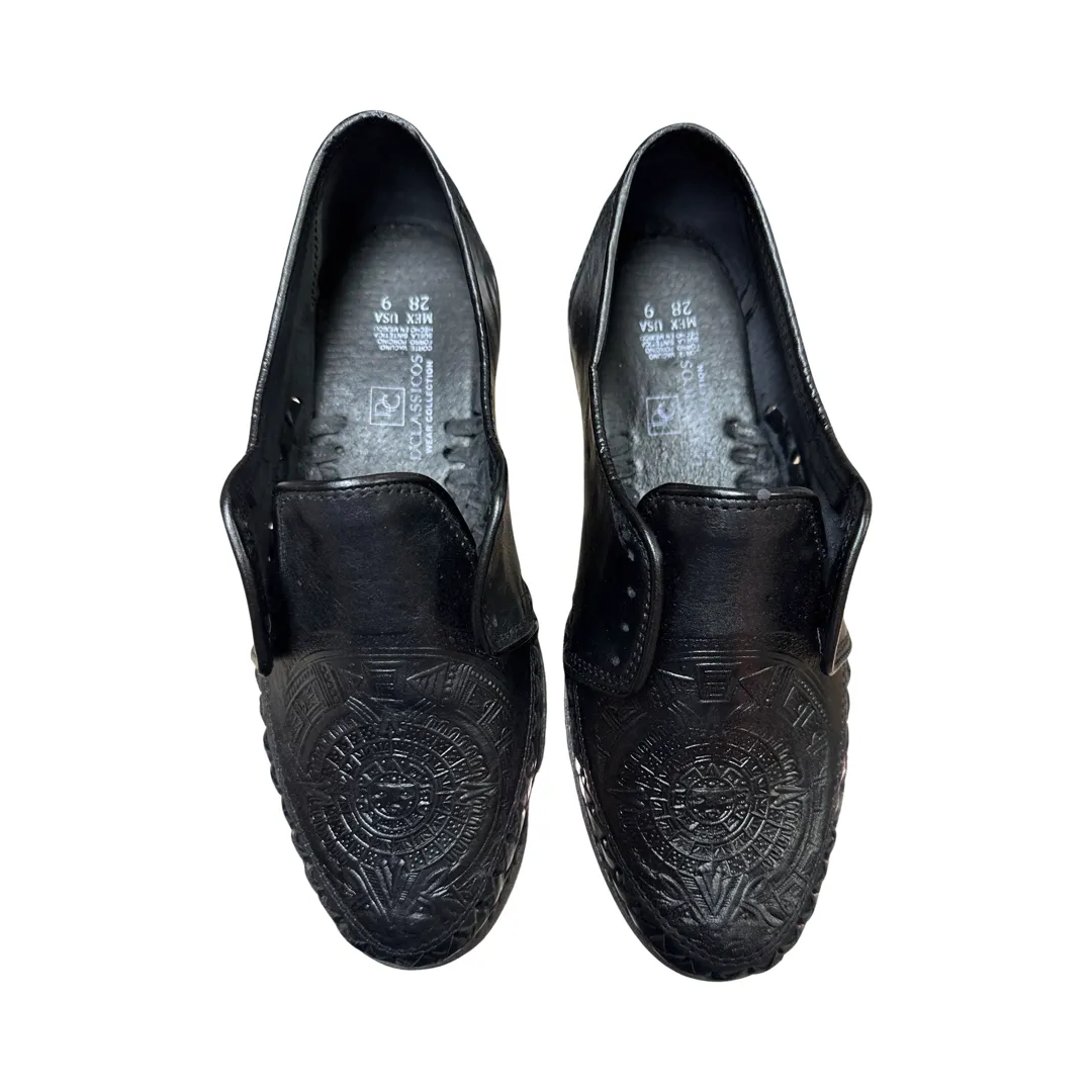 Black Leather Aztec Men’s shoes