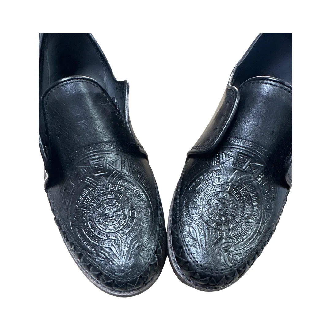 Black Leather Aztec Men’s shoes