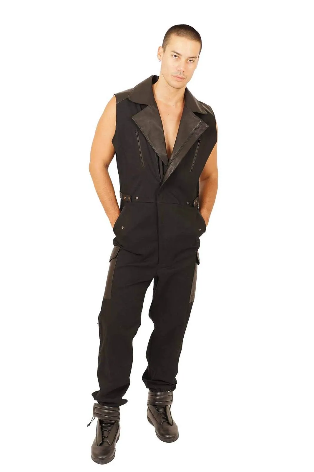 Black Market - Mens Black Jumpsuit