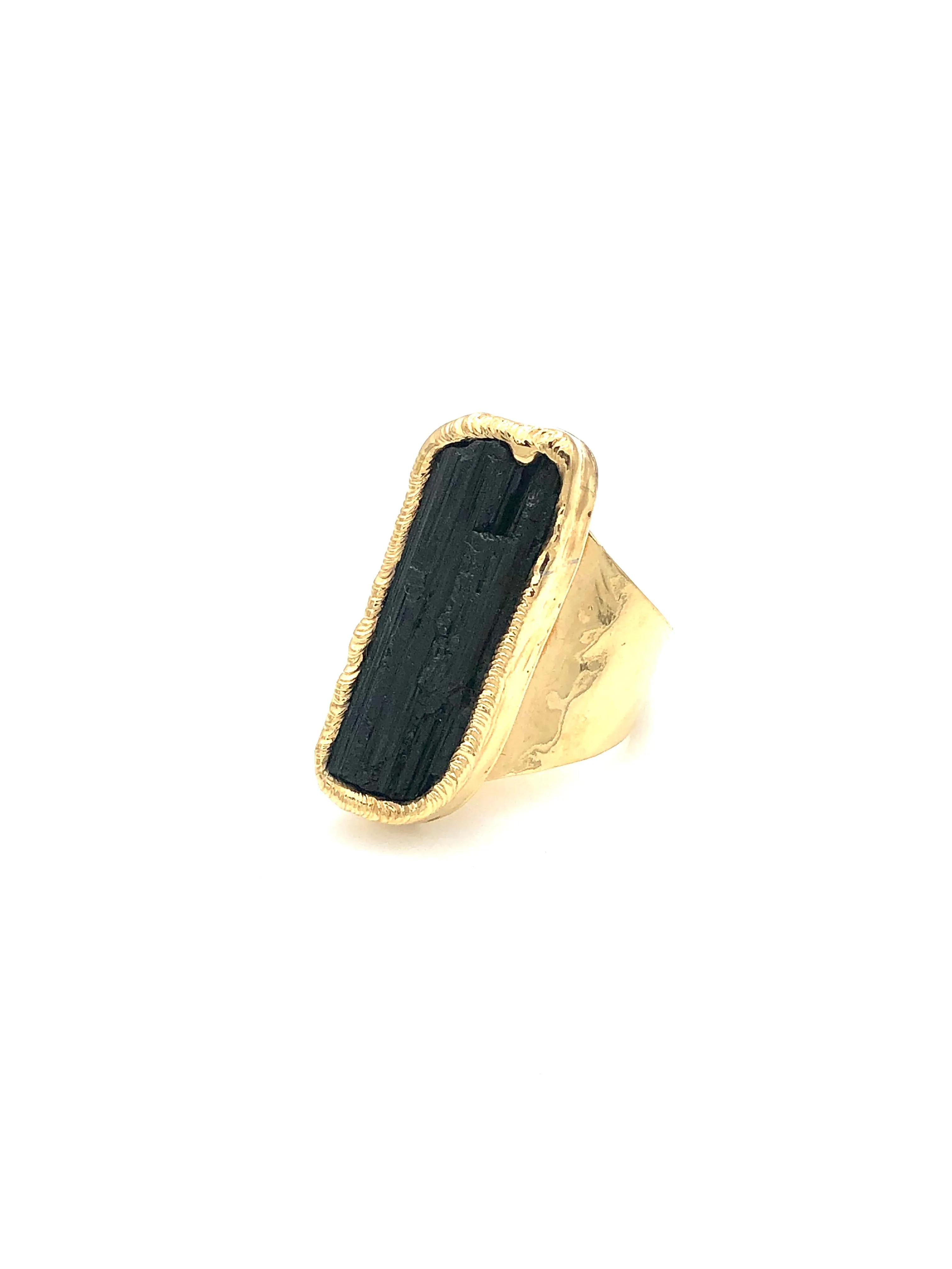 Black Tourmaline Ring