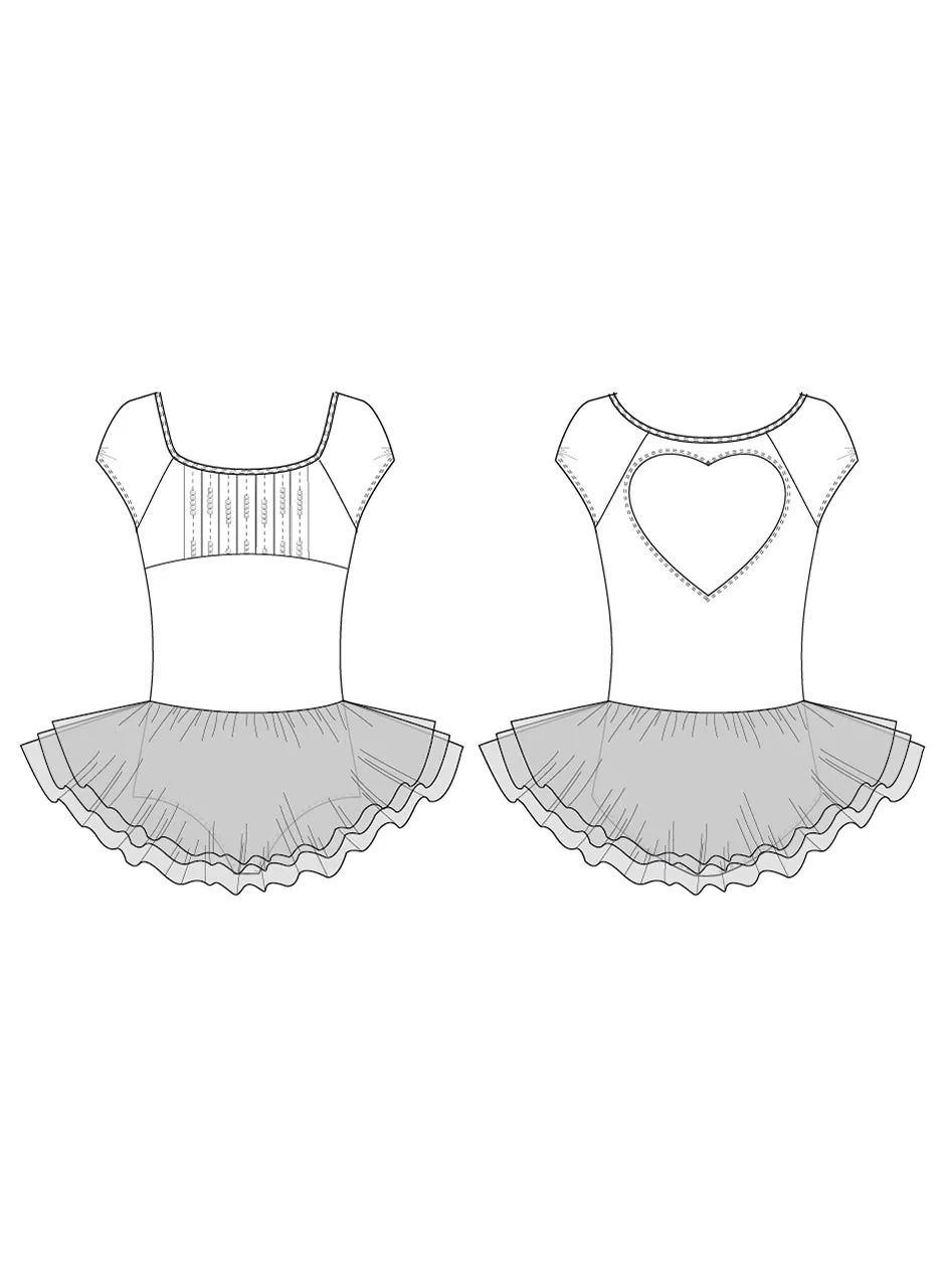 Bloch Girls Ife Heart Back Tutu Leotard - CL8012