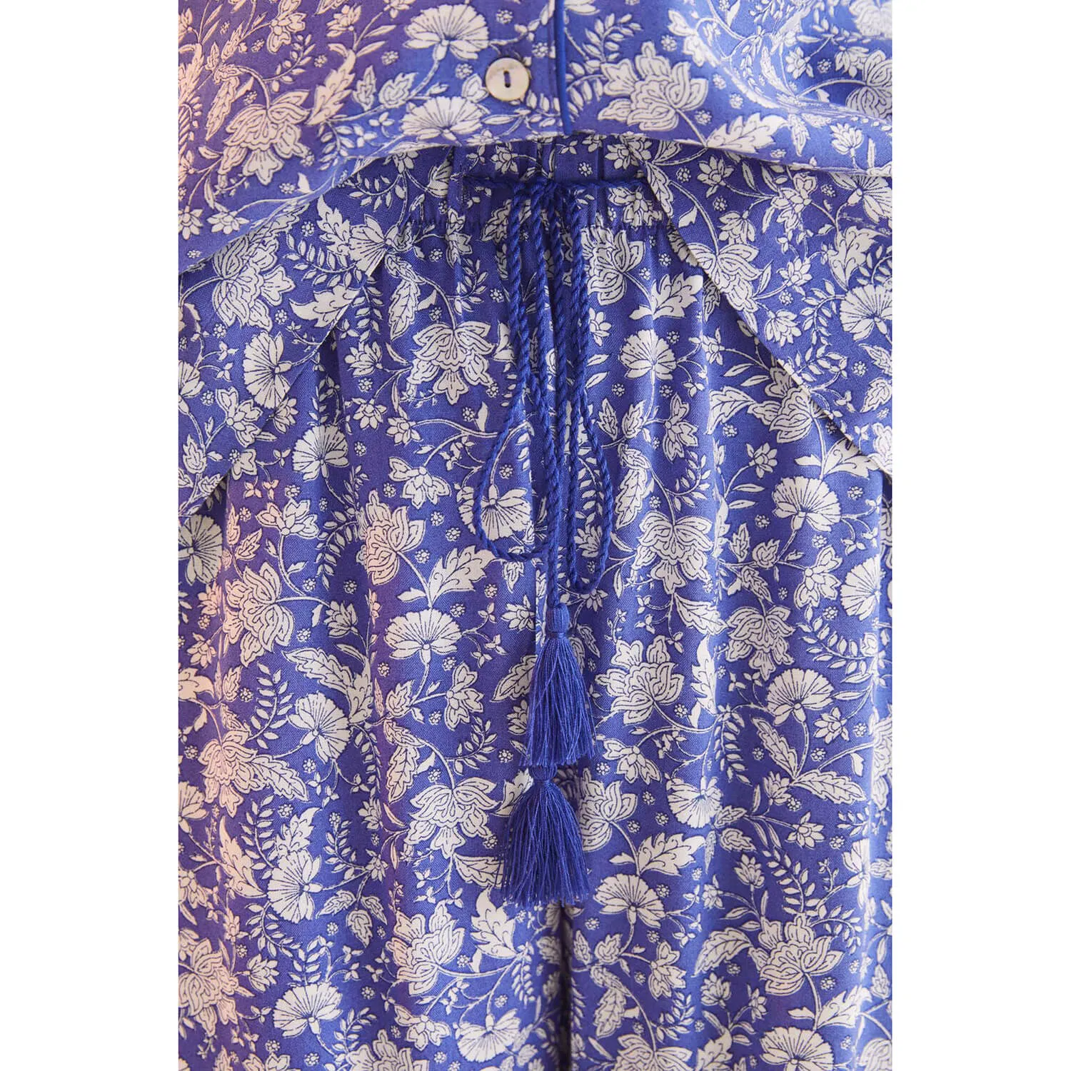 Blue Printed Classic Pyjamas - Blue