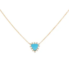 Blue Spade Necklace