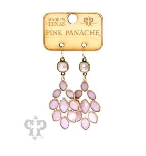 Blush Chandelier Earrings - Pink Panache