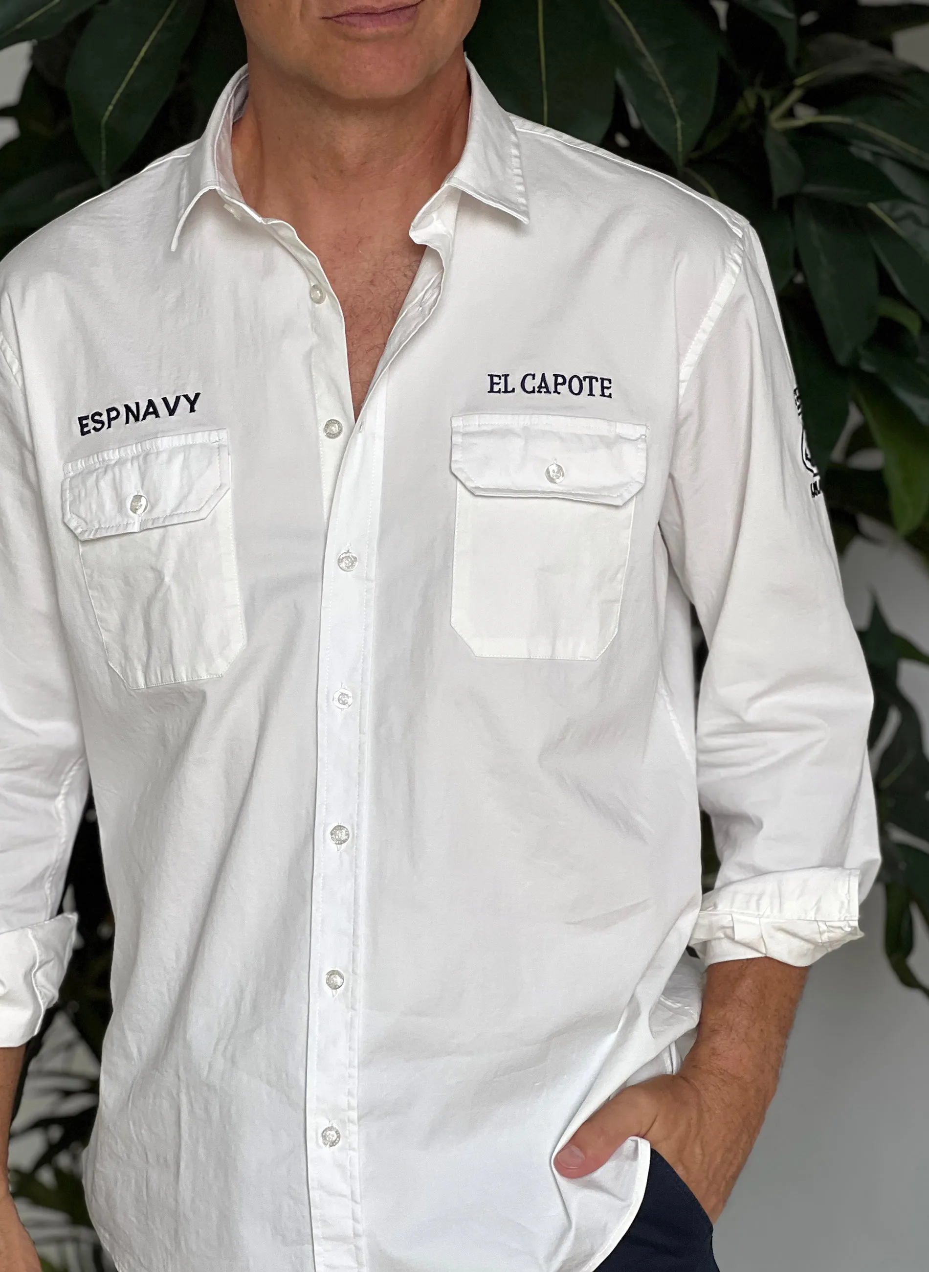 Camisa Blanca Armada Espaola Hombre