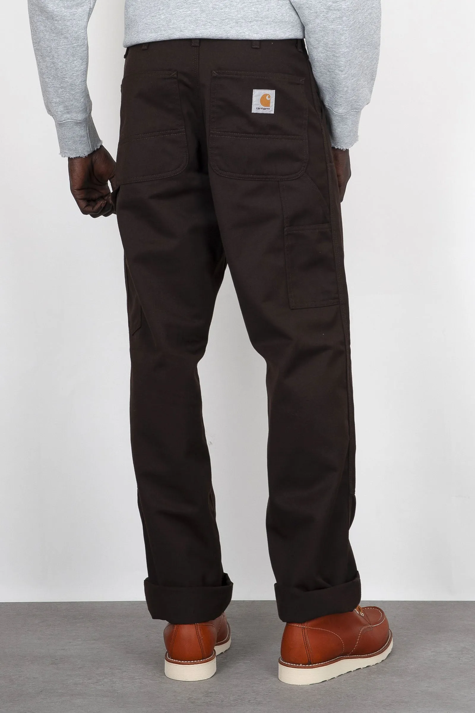 Carhartt Wip Pantalone Double Knee Marrone Uomo