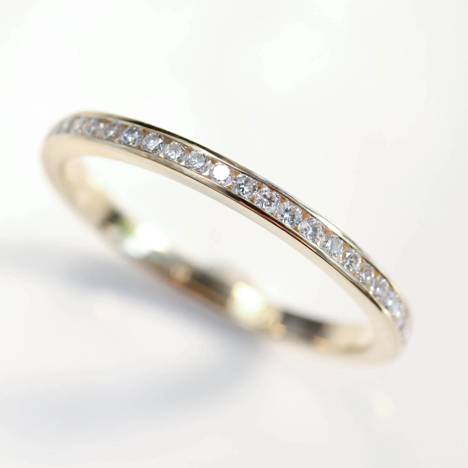 Channel Set Half Eternity Band