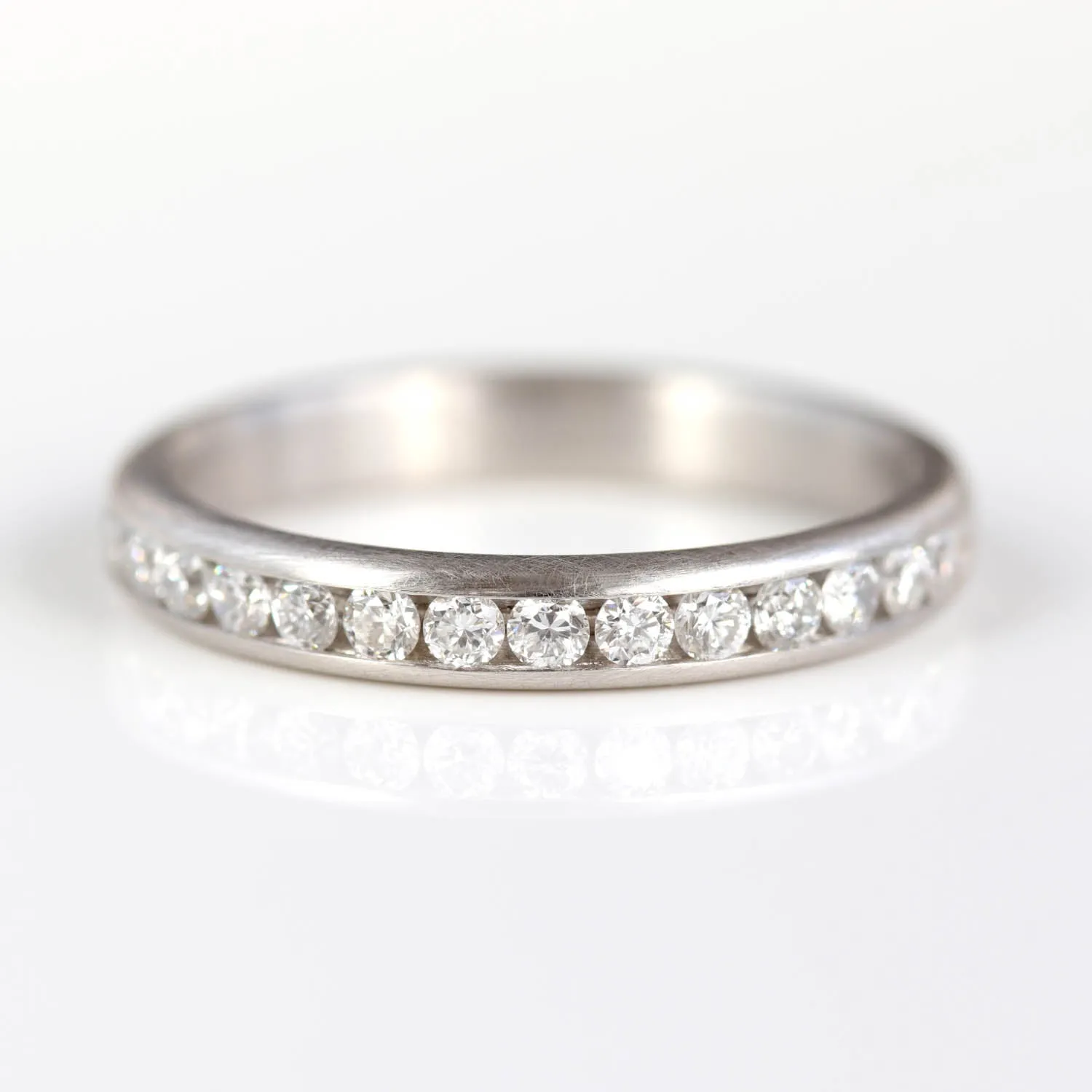 Channel Set Half Eternity Band