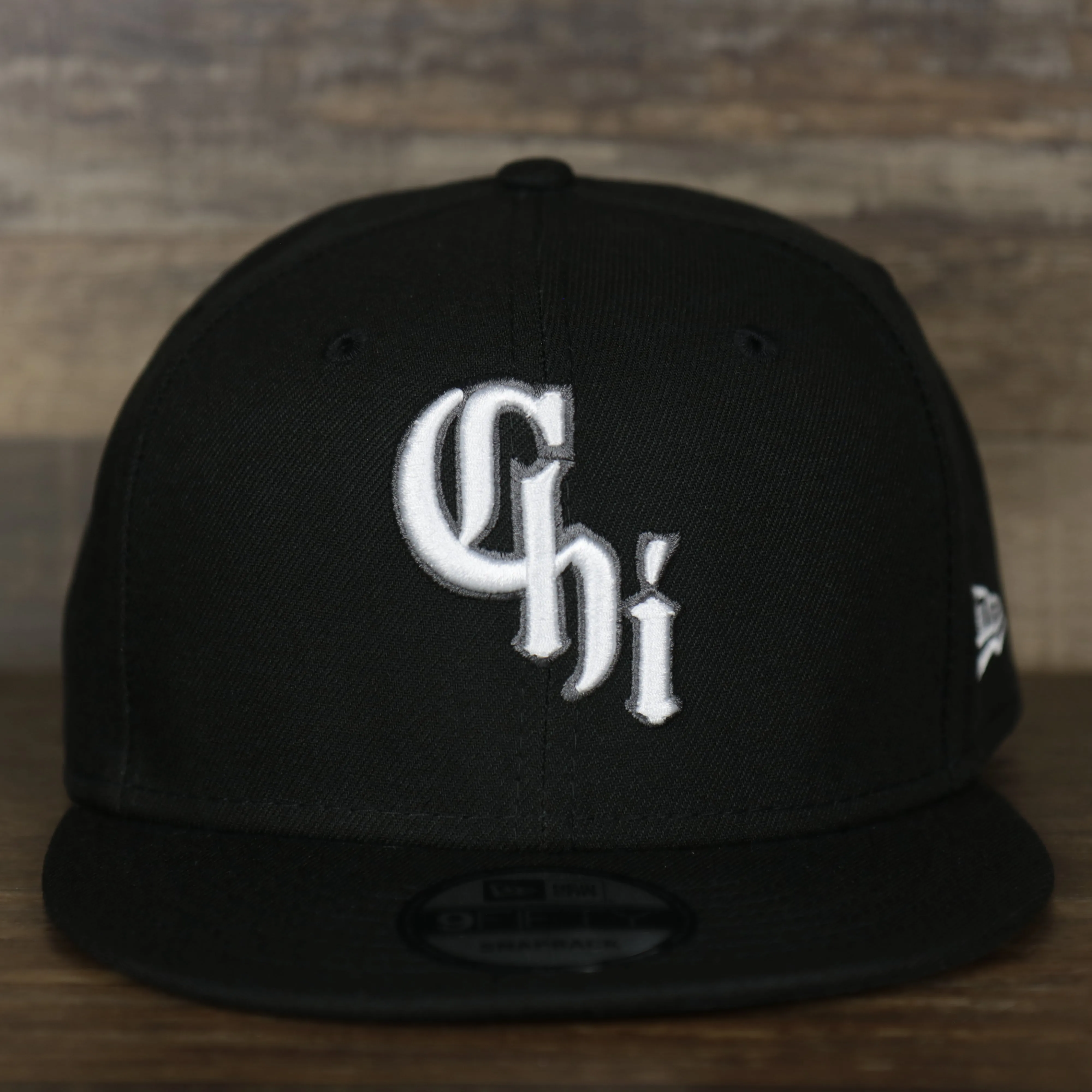 Chicago White Sox MLB City Connect 2021 On-Field 9Fifty Black Bottom Snapback | Black