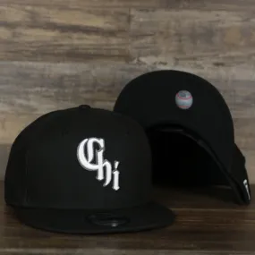 Chicago White Sox MLB City Connect 2021 On-Field 9Fifty Black Bottom Snapback | Black