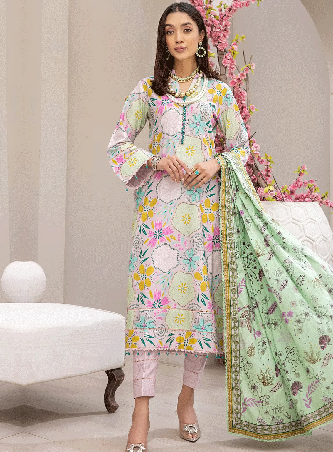 Coco Popup By Al Zohaib Digital Printed Cambric Unstitched 3 Piece Suit - 01