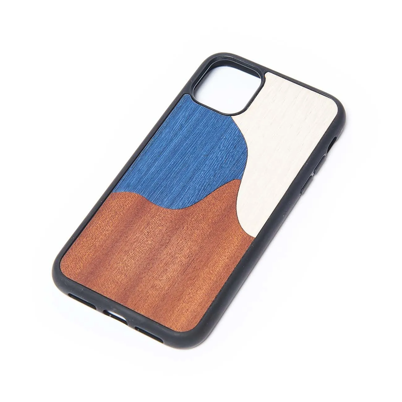 COVER IN LEGNO IPHONE 11 Inlay blue