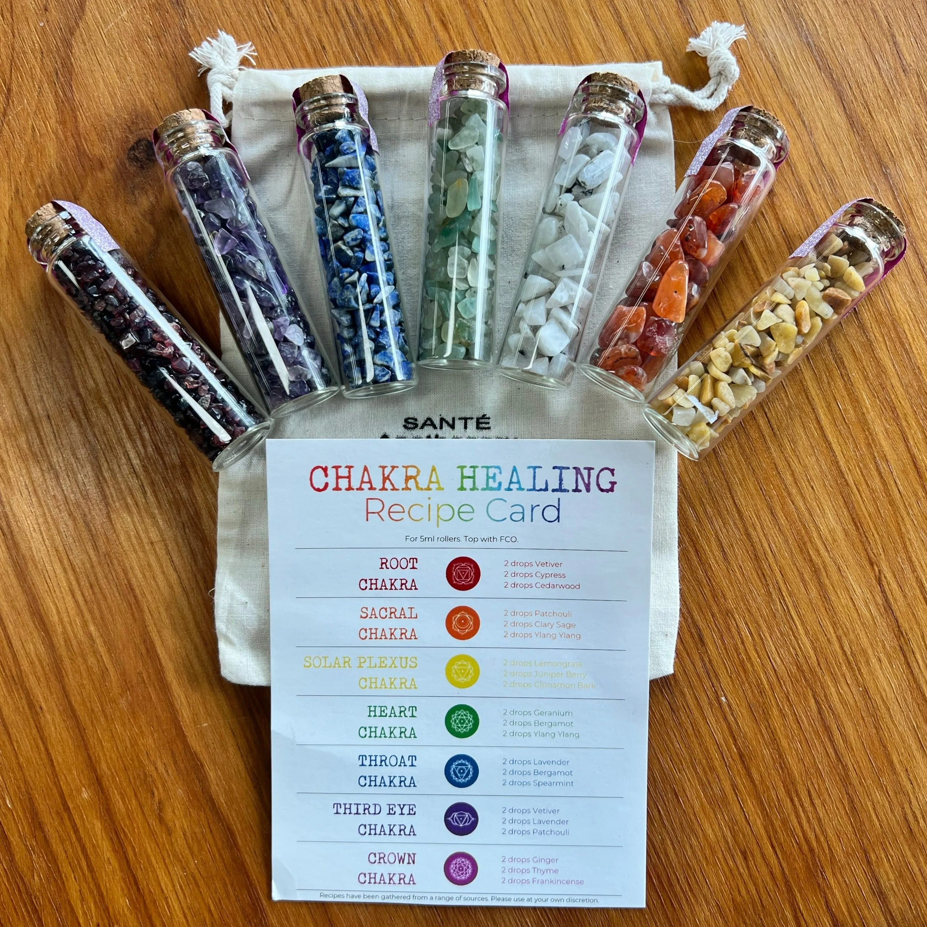 Crystal Chip Chakra set