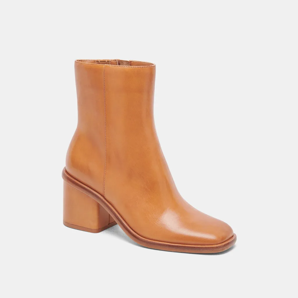 DAPPER BOOTIES TAN LEATHER– Dolce Vita 6952240840770