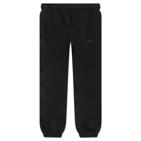 Diagonal Tab Shorten Sweatpant - Black/Black