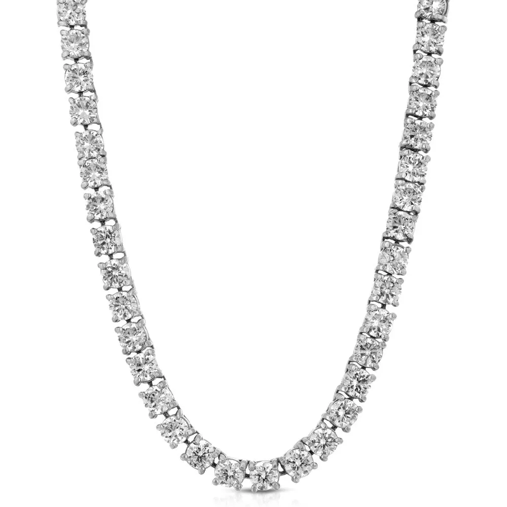 Diamond Tennis Chain White Gold 6mm