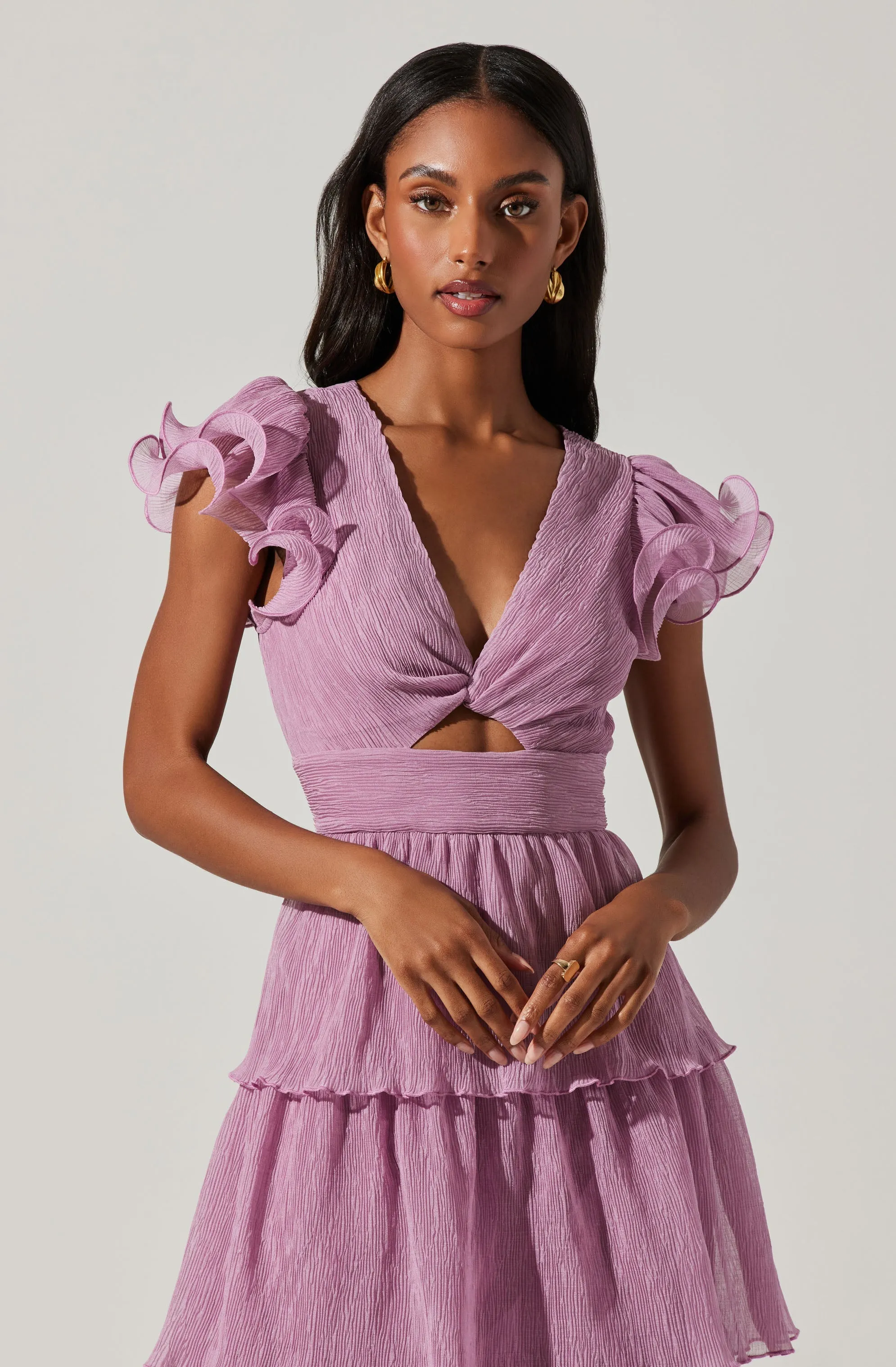 Emporia Tiered Tulle Midi Dress