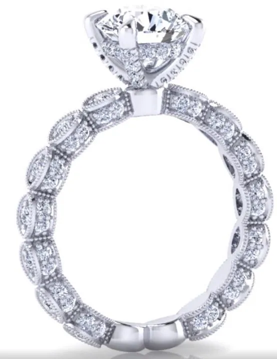 Gabriel Ally Round Diamond Engagement Ring 13910