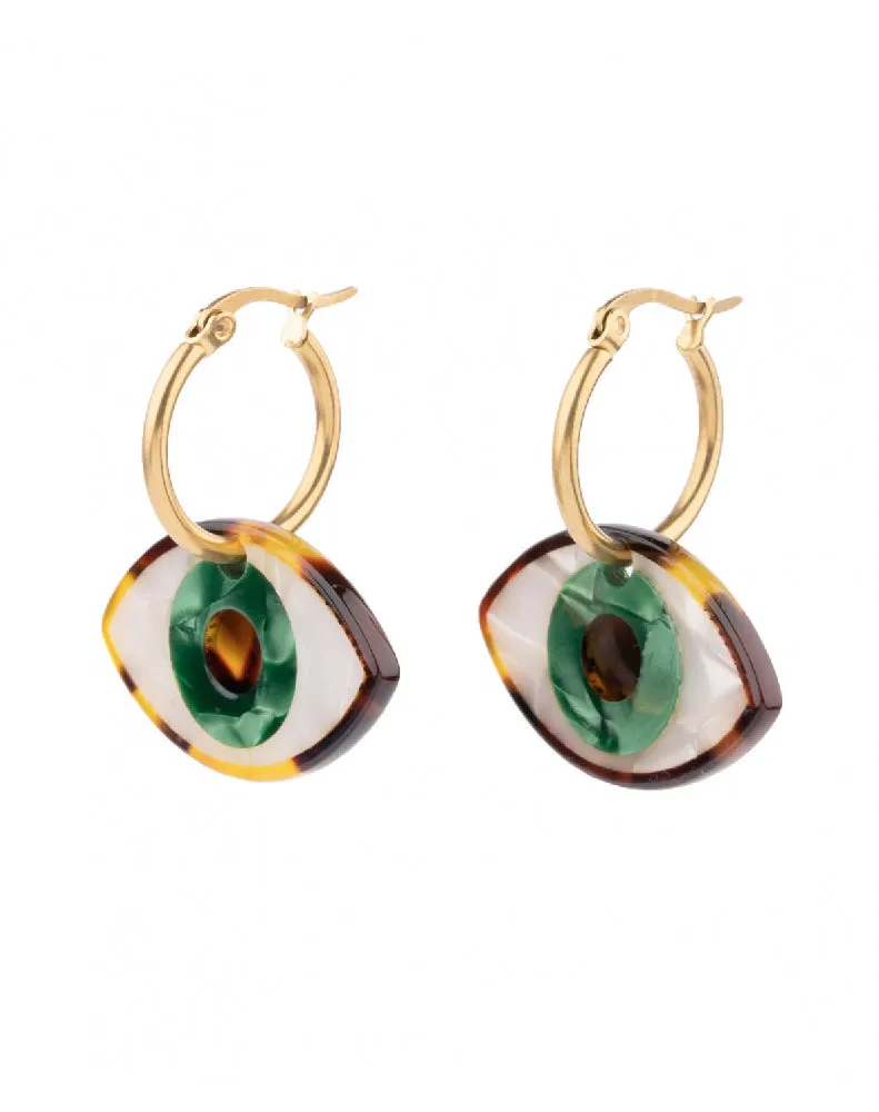 GREEN EYES EARRINGS