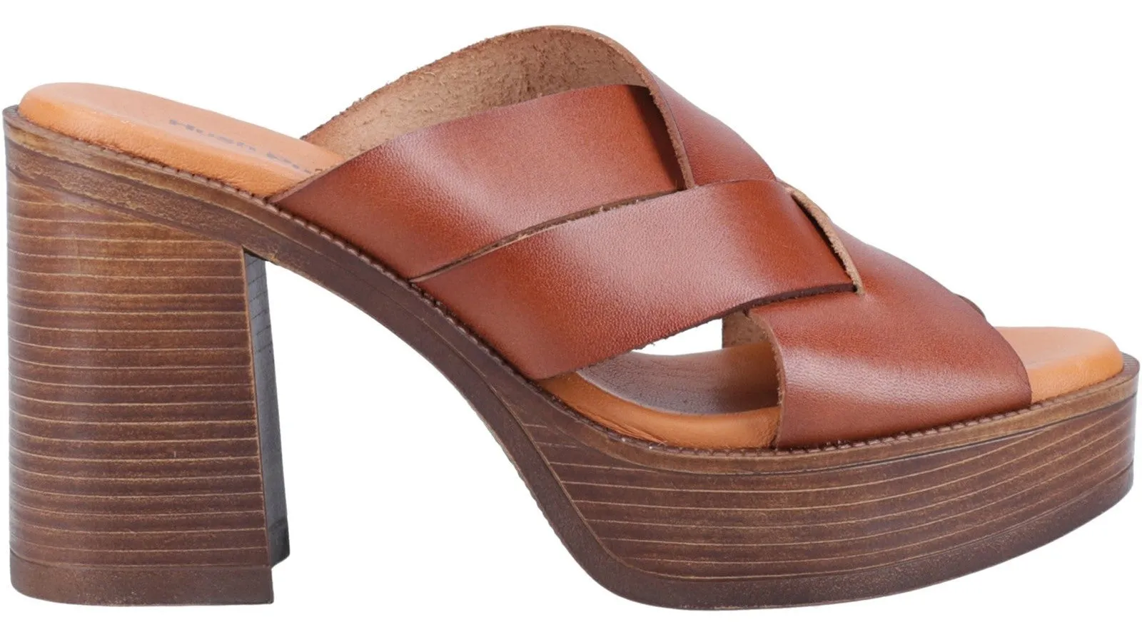 Hush Puppies Gigi Womens Leather Platform Sandal