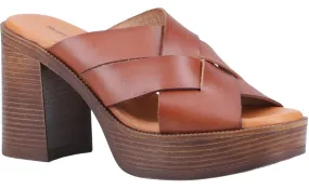 Hush Puppies Gigi Womens Leather Platform Sandal