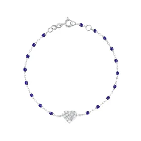 In Love Diamond Bracelet, Lapis, White Gold, 6.7