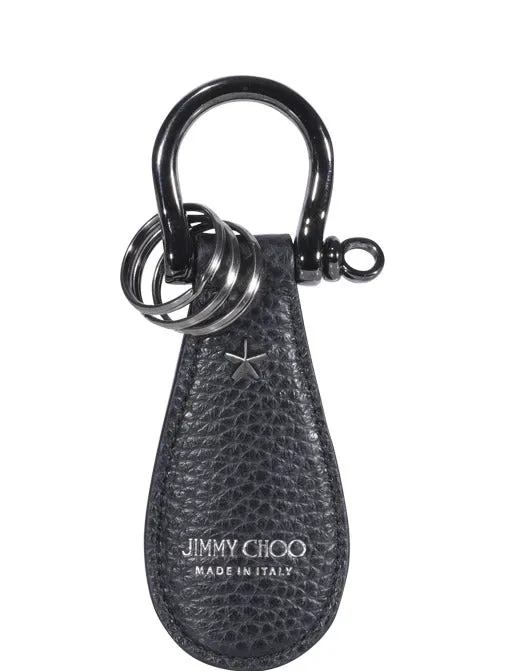 Jimmy Choo Warren Star Logo Print Ket Ring