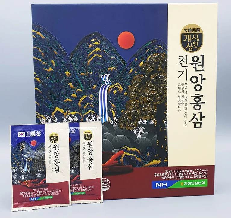 Kaesong Merchant Red Ginseng Extract 30pcs Health Supplements Blood Circulation Immunity Gifts Fatigue Vitality Deer Antlers Dri