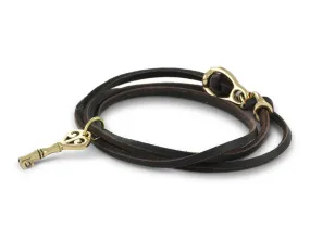 Key Leather Bracelet - Bronze