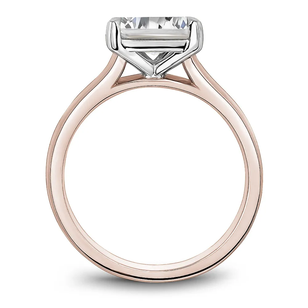 Knife-Edge East-West Solitaire Engagement Ring