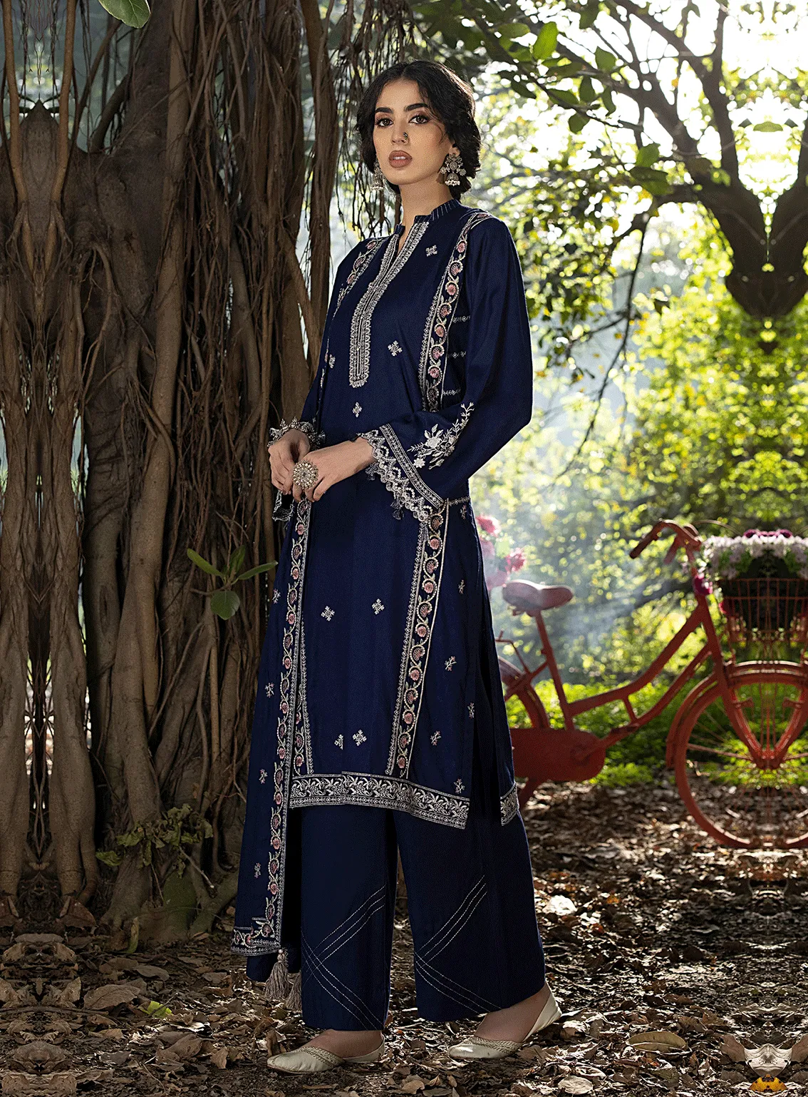 Lakhany By LSM Embroidered Cashmi Wool Unstitched 3 Piece Suit - 0023